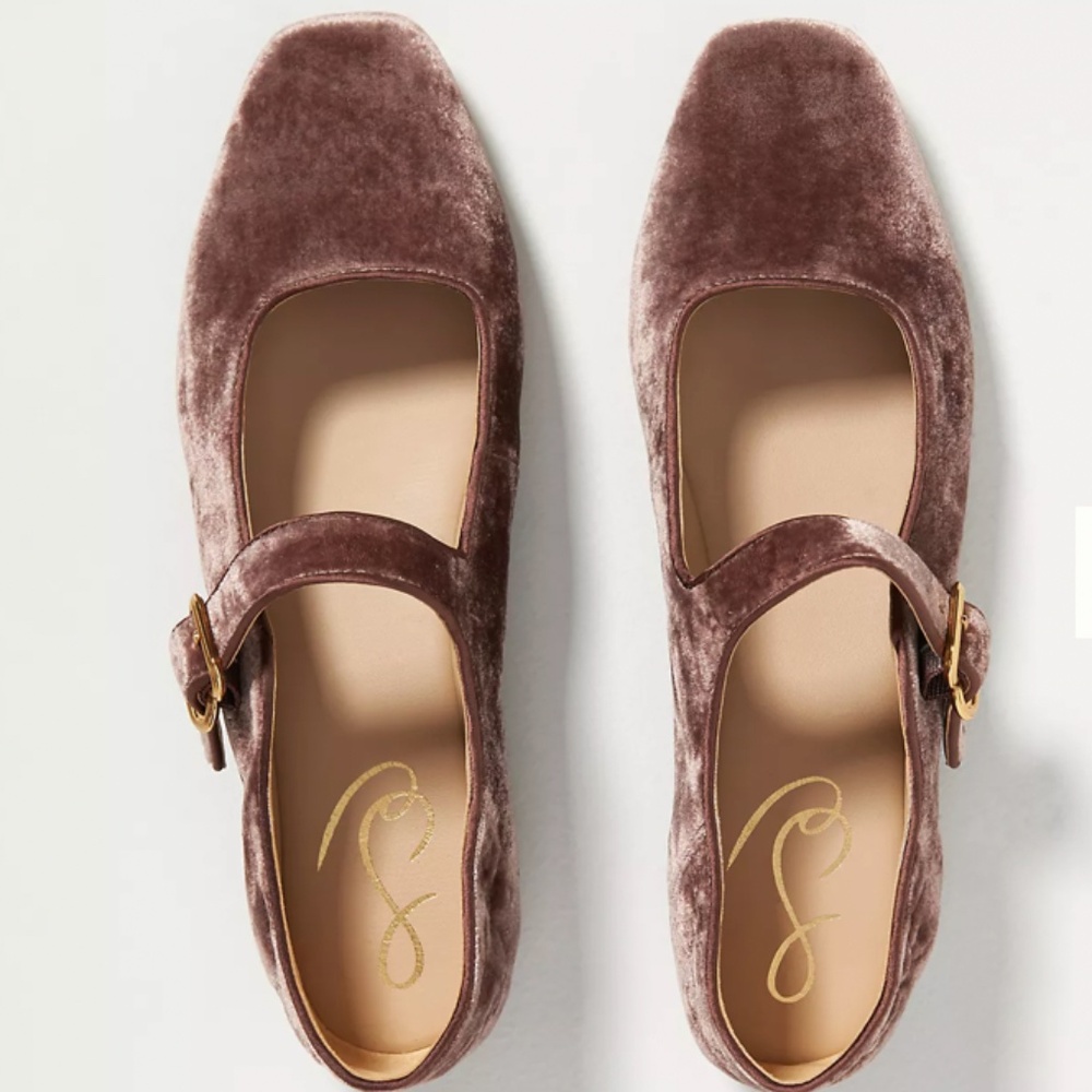 Sam Edelman Michaela Velvet Mary Jane Flat